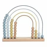 Little Dutch Regenbogen-Abakus Zählrahmen aus Holz für Kleinkinder Kinder blau - Forest Friends