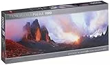 Heye 29770 3 Peaks, 1000 Teile Panoramaformat Puzzle, Silver