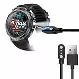 Blueshaweu Ladekabel Kompatibel mit EIGIIS KE3 Smartwatch 1,45', Kabel Ladegerät Ladestaion für EIGIIS KE3 / LaNikar KE3 Smartwatch (schwarz)