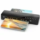 Crenova Laminiergerät A3, Laminiermaschine mit Touchscreen, Heiß- und Kalt Laminiergerät für A3/A4/A5/A6, Ideal für Fotos, Dokumente, Büro