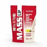 Activlab Weight Gainer - Pulver Shake - Muskelaufbau - Molkenprotein Kohlenhydraten Kreatin Taurin - 1200 g Vanille MassUp