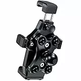 iMESTOU Antivibrationen Motorrad Telefonhalterung mit 1 Kugelkopf Passend für RAM B Größe Halterungen/Zubehör mit 1' Kugelpfanne, Einhandbedienung und 360°Rotation Hält Sicher 4,7-7,2' Telefone