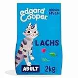 Edgard & Cooper Katzenfutter, Trockenfutter für Katzen, (Lachs, 2kg), Getreidefrei, voll von frischem Fisch und natürlichen Zutaten, geeignet für sterilisierte und aktive Katzen