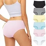 FALARY Slip Damen Unterhosen Damen Baumwolle Damenslip Unterwäsche Frauen Schlüpfer Panties Hipsters Höschen Bequeme Atmungsaktiv Mehrpack Underwear Women 6er Pack（XL/44 EU, Mehrfarbig-2）