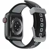 OtterBox All Day Uhrenarmband für Apple Watch Series 9/8/7/6/SE 2. gen/SE 1. gen/5/4/3-38mm/40mm/41mm, Weiches, Angenehmes und Strapazierfähiges Silikonband für Apple Watch, Autobahn Black