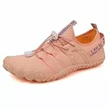 Wasserschuhe für Damen und Herren Barfußschuhe Unisex Badeschuhe Schnell Trocknend Strandschuhe Leicht Fitnessschuhe Weich Surfschuhe Poolschuhe für Tauchen,Surfen,Wandern,Yoga(Fleischfarbe,38EU)