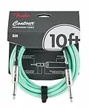 Fender 10' Contour Instrumentenkabel, Seafoam Green