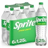 Sprite Zitrone-Limette Limonade – fruchtiges Erfrischungsgetränk mit Zitronen-Geschmack – 6x 1,25L Einweg PET Flaschen – Vorratspack