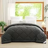 WAVVE Bettdecke 155x220 cm Ganzjahresdecke 4 Jahreszeiten, Steppdecke 300gsm Mikrofaser 155x220cm, Super Weiche Decke Zudecke Schlafdecke Atmungsaktive 155 x 220 Grau