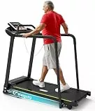 Redliro Gehband mit langem Handlauf für Gleichgewicht, Erholungs-Fitnessgerät, faltbar für den Heimgebrauch, mit Halterung für Telefon und Tasse, LCD-Display, 300 lbs Tragkraft.
