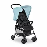 hauck Buggy Sport, Blue - Federleichter Reisebuggy 5,9 kg - mit Liegefunktion für Kinder ab Geburt bis 15 kg - Klein Zusammenklappbar, Großer Einkaufskorb bis 3 kg