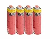 ROTHENBERGER Industrial Multigas 300 Gas Kartusche, 600 ml,338g, Anschluss: 7/16“ EU, Norm EN 417 selbstverschließend,8 Stück