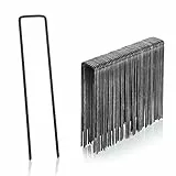 GardenMate 250 Erdanker 150mm lang, 25mm breit, Ø 2,9 mm, Befestigungsanker Bodenanker für den Garten aus unverzinktem Stahl, Erdnägel Heringe zur Befestigung von Unkrautvlies, Kunstrasen
