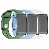 OUTPUTBT 3-Stück Silikon Armband Kompatibel mit Amazfit Helio Strap Smart Band Ersatzarmband für Damen Herren