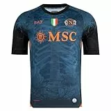 SSC Napoli Unisex Maglia Gara Halloween + Gymsack Ea7 T-Shirt, Mehrfarbig, S