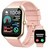 Smartwatch Damen , Fitnessuhr mit Herzfrequenz Schlafmonitor Schrittzähler Uhr Damen, 1.96' HD Smart Watch Bluetooth Anrufe, 113+ Sportmodi Sportuhr, IP68 Wasserdicht Fitness Tracker für iOS Android