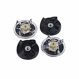 Magic Ersatzteile Magic Teil Ersatz aus Kunststoff, Gummi und Metall 2 Basiszahnräder 2 Gummiklingenzahnräder Ersatzteile für Magic 250W Entsafter