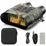 Nachtsichtgerät 4K 112MP, 600m Reichweite 18-Fach Zoom Digital Nachtsichtgerät mit 4 Zoll HD Bildschirm & 64GB Karte, Wiederaufladbar 5000mAh Nachtsichtkamera für Jagd Camping Beobachtung