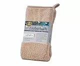 Gözze - Zaubertuch, Sehr saugstarkes Mikrofasertuch, 600 g/m², Reinigungstuch für Bad, Küche und Auto, 40 x 40 cm - Sand