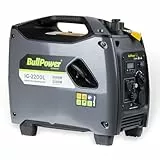 BullPower IG-2200L - 2000W Benzin Digital Inverter Generator Stromerzeuger 230V 12V 2x USB - 4-Takt - 3,4PS - LCD Display