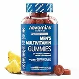 Multivitamin Gummibärchen hochdosiert – 60 Gummibärchen – Multivitamin Tabletten Männer – Multivitamin Tabletten hochdosiert – Vitamine für Männer – Immunsystem stärken – Novomins