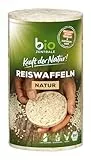 biozentrale Bio Reiswaffeln Natur | 12er Pack (12x100 g) | Ballaststoffquelle | Vegan | Glutenfrei | Mit Sesam verfeinert