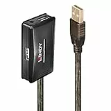 LINDY Aktives USB 2.0 Verlängerungskabel mit Hub, 10 m