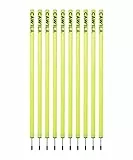 Cawila Academy Slalomstangen 10er Set, 100cm Länge, gelb