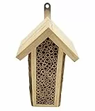 Dehner Natura Premium Insektenhotel Missouri, Insektenhaus / Nistkasten für Bienen/Schmetterlinge/Käfer, ca. 27 x 15.5 x 9 cm, Holz / Bambus, natur