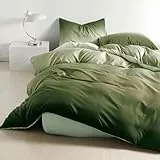 Soifox Bettwäsche 135x200 Grüne Wälder - Bettgarnitur Bettwäsche Sets Microfaser Bettbezug 135 x 200cm mit Kissenbezug Bügelfrei & Knitterfrei Modern Deckenbezug mit Reißverschluss
