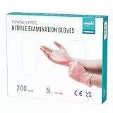 EUROPAPA® 200x Einweghandschuhe Nitrilhandschuhe puderfrei Untersuchungshandschuhe EN455 EN374 latexfrei Einmalhandschuhe Handschuhe in Gr. S, M, L & XL verfügbar (S, Pink)