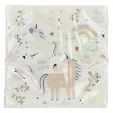Folat 68349 Servietten Unicorns & Rainbows 33x33cm-20 Stück, Mehrfarbig, Mittel