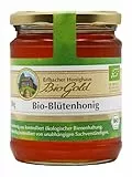 Erlbacher Honighaus BioGold Bio-Blütenhonig 500g flüssig - Aromatisch-vollmundiger und flüssiger Honig aus ökologischer Bienenhaltung (1 x 500g) (Die Verpackung kann variieren)