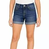 BIENZOE Mädchen Jean Shorts Dark Denim 7