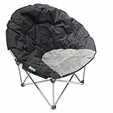 Homecall Klappbarer Camping-Mondsessel - (Schwarz/Grau)