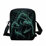 SCRAWLGOD Messenger-Taschen für Kinder, Jungen, Geschenk, Schulanfang, Umhängetasche, Outdoor, Sport, Reisen, Handtaschen, Dinosaurier, Einheitsgröße