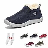 Podojoy Winterstiefel,Boojoy Wasserdichte Winterstiefel,Podojoy Unisex-Komfortstiefel für Herbst und Winter,Podobun Unisex-komfortstiefel (Blau, Erwachsene, 44, Numerisch, EU Schuhgrößensystem, M)
