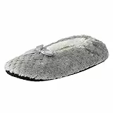 JokeLomple Unisex Hausschuhe Slippers - Winter Warm Antirutsch Hausschuhe Innenbereich Cozy Slippers Plüsch Warme Hausschuhe Bequeme Hüttenschuhe für Winter Indoor Outdoor rutschfeste Flache Slippers