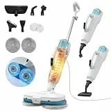 Dampfreiniger 10-in-1 mit Handgerät, 15s Schnellaufheizung, 2 Dampfstufen & Sprayfunktion, 500 ml Tank, Steam Mop für Fliesen, Laminat, Parkett, Teppich, Küche, Bad, Auto