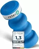 Relexa Faszienrolle Double-Twin - Ideal Zur Massage Bei Rückenschmerzen & Als Fitness-Training Ergänzung - Premium Material - 14cmx35cm - Blau