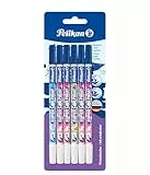 Pelikan Super Pirat, Tintenkiller zum Löschen und Überschreiben, Strichstärken F (fein) + B (breit), 6 Stück