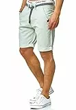 Indicode Herren Acton Chino Shorts aus Baumwolle | Bermudas Herrenshorts für Männer Surf Spray, M