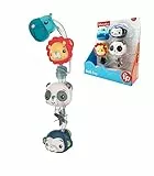 Fisher Price Wasserfall-Schaltung, 4 Figuren mit Saugnäpfen, Verschiedene Löcher und Effekte, Badespielzeug für Babys (Deqube 920D00094)