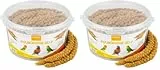 petifool Kolbenhirse gelb 500g - Einzelfuttermittel für alle Ziervögel - Vogelfutter - 100% Natur (Packung mit 2)