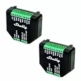 Shelly Plus Add-On 2er Pack, Smart Home Schnittstelle Plus Relais, Digitale Steuerung via WLAN & App, WiFi Hausautomation, 3,3V, Anwendbar für DS18B20- & DHT22-Sensoren