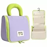Carttiya Kulturbeutel Damen Reisen Kulturbeutel zum Aufhängen, wasserdichte Reise Waschtasche aus Nylon, Kosmetiktasche Toilettentasche Toiletry Bag & Makeup Bag für Damen und Mädchen (Lila)