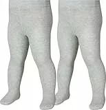 Playshoes Strumpfhose Unisex Kinder Strumpfhose, grau/melange Doppelpack, 86/92