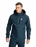 RevolutionRace Hiball Softshell Jacket für Herren, Outdoor Jacke für Wandern, Moonlit Ocean, S