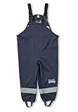 Sterntaler Regenhose ungefüttert uni - Kinder Regenhose wasserdicht - Jungen Matsch- und Buddelhose mit verschweißten Nähten und elastischen Hosenträgern - Regenbekleidung - marine, Größe 86