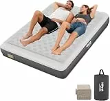 HiiPeak TPU Luftbett für 2 Personen mit integrierter elektrischer Pumpe – Selbstaufblasende Luftmatratze, aufblasbare Matratze, PVC-frei, tragbares aufblasbares Gästebett bis 400 kg belastbar